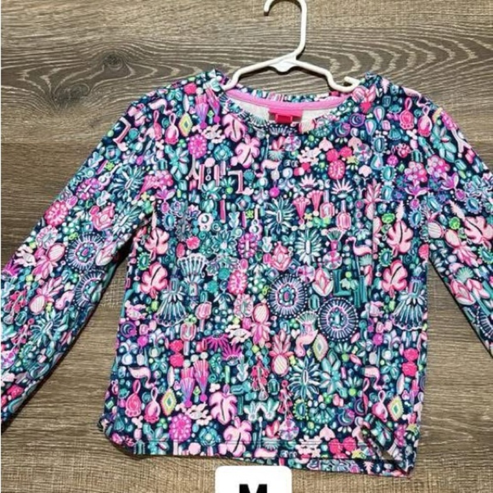 Lilly Pulitzer Kids Floral Sweatshirt - Pink and Blue